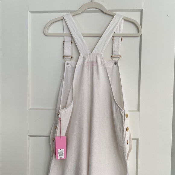 Stoney Clover Lane x Target White Linen Overalls - Size M - NWT - Picture 8 of 11